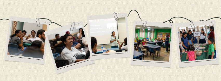 Collage of parents participating in discussions and activities during Parents' Day @ UPTLC 2026.